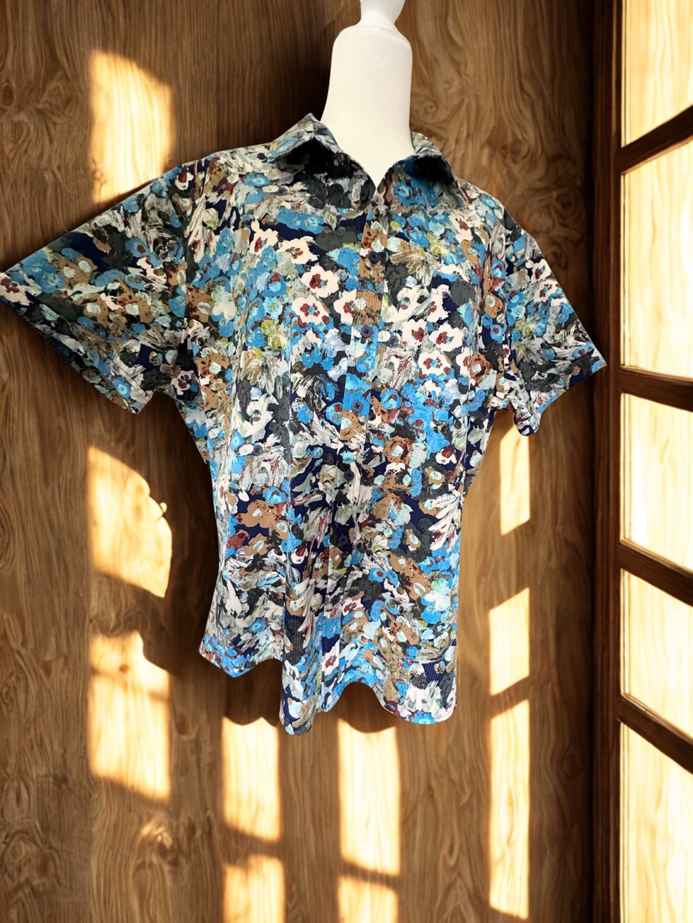 Apt. 9 Men's Floral Hawaiian Short Sleeve Button-Down Shirt, Size XXL
